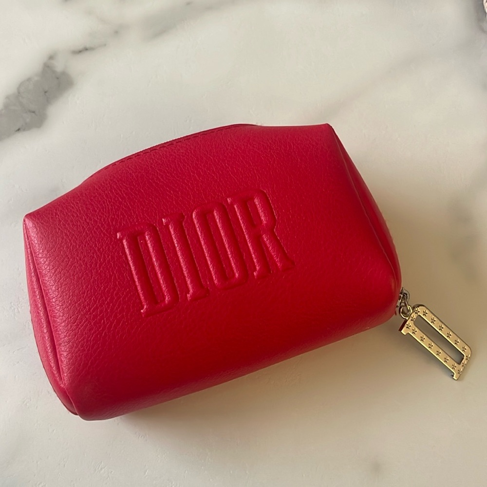 • Dior • Red Makeup Bag